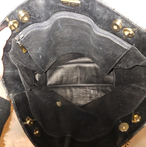 Lana of London Vintage Croc Embossed Leather Chain Shoulder Bag – Made in Italy - Picture 9 of 10